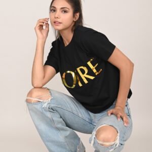 noire tees – caviar