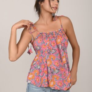 Pink Bush Butterfly Beach Top