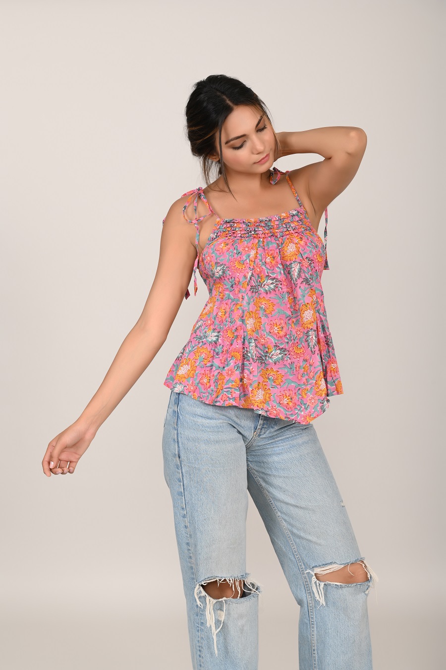 Pink Bush Butterfly Beach Top - Image 3