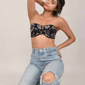 nile & rust bagru print bustier