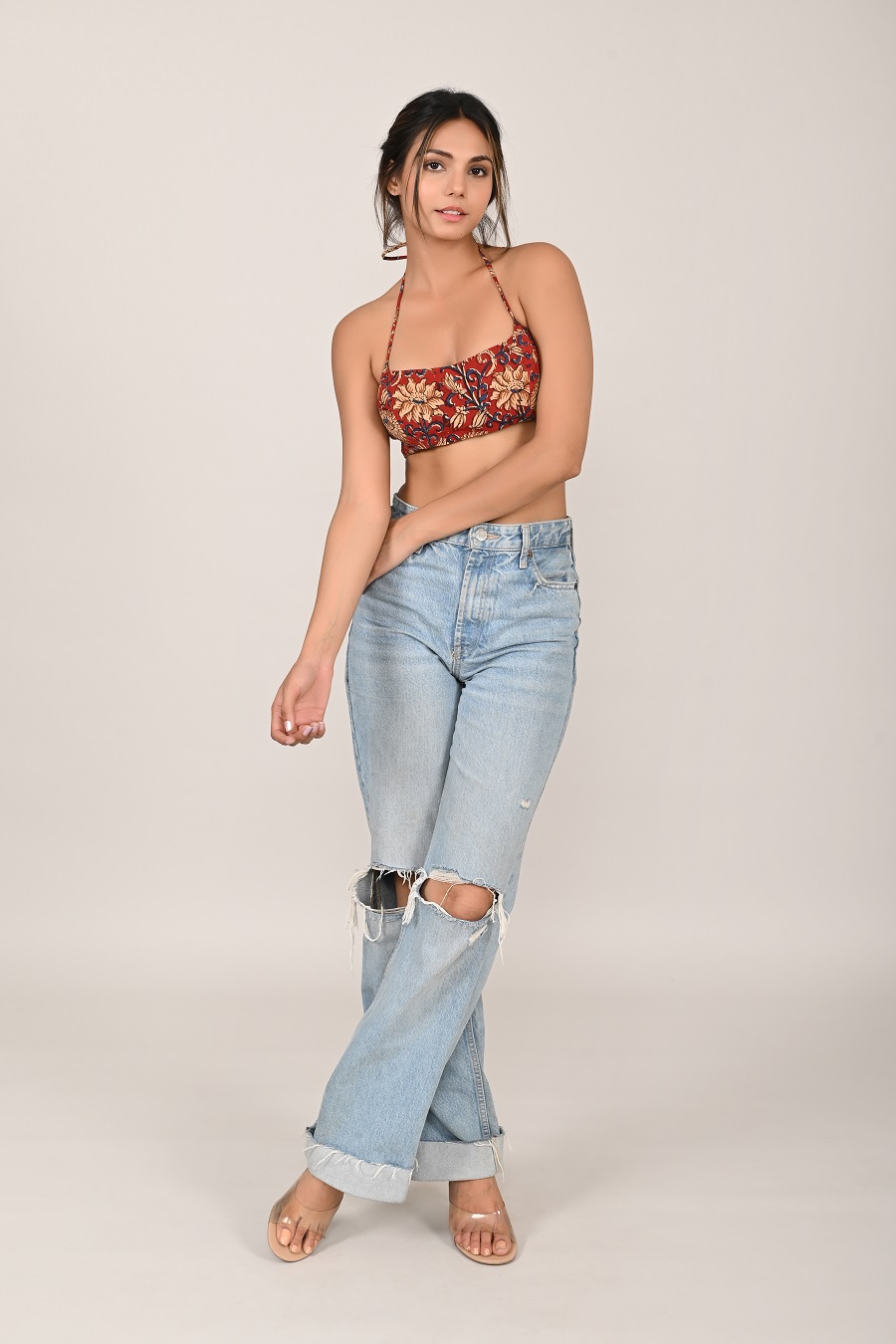 Gita Cotton Halter Bustier - Image 2