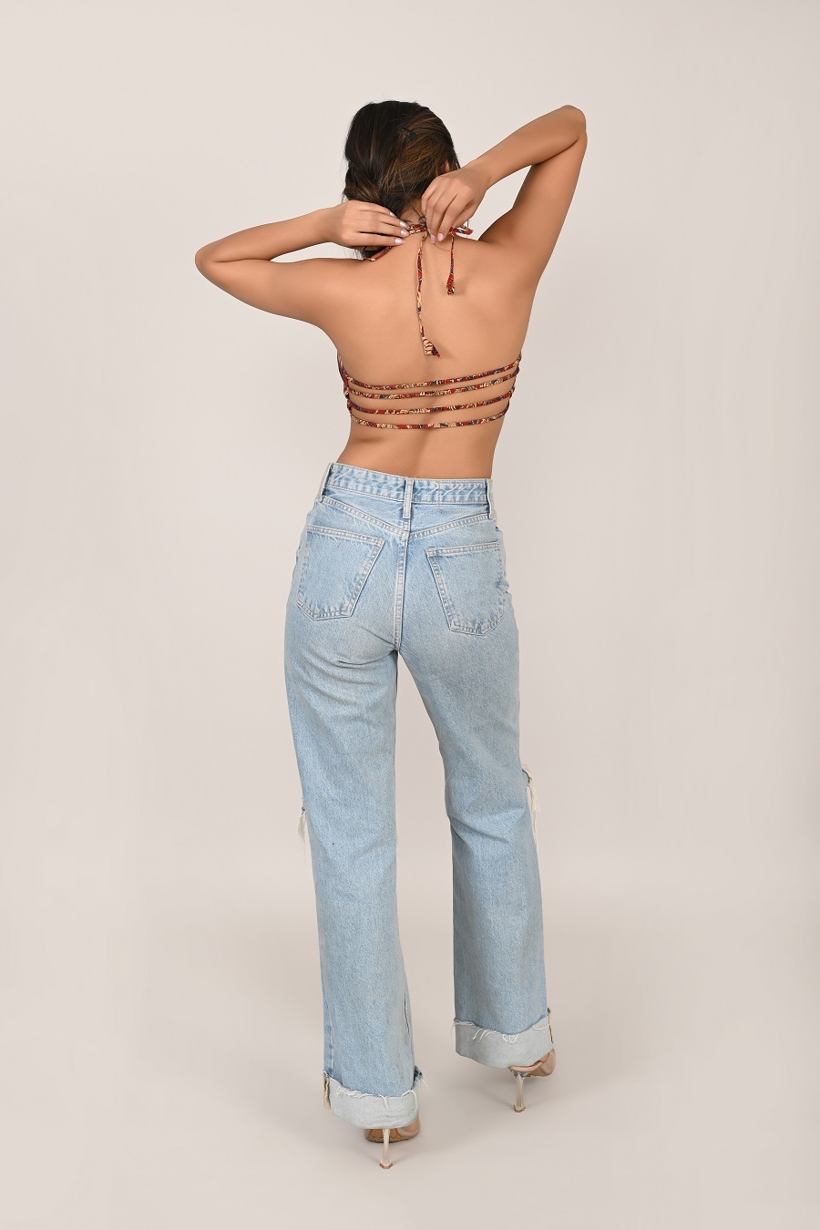 Gita Cotton Halter Bustier - Image 5