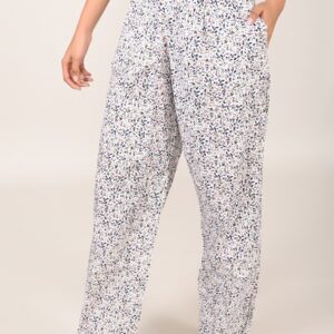 Pop Paisley Cotton Pants in Confetti
