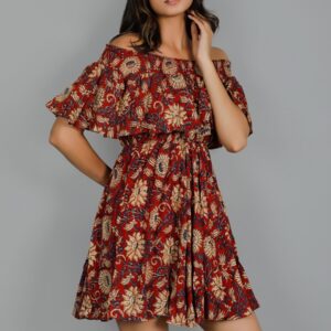 Gita Cotton Off Shoulder Beach Dress