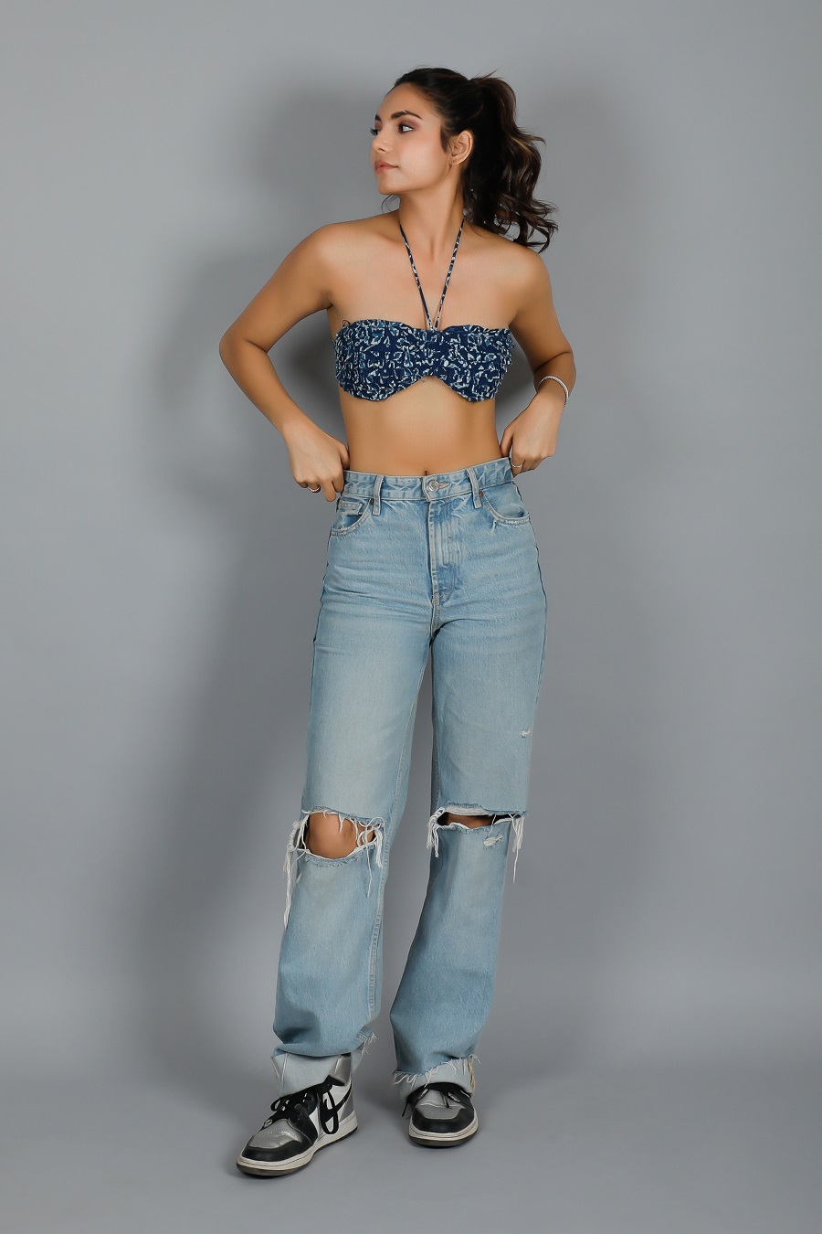 tiny ruffle cotton bikini top - Image 5