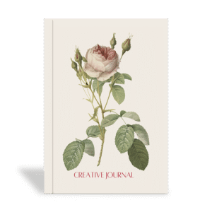 A5 Soft Journal – White Peony