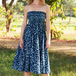 Seagull Smocked Cotton Beach Dress