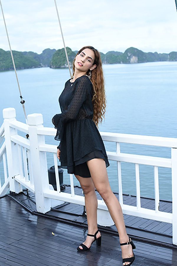 Aisha Chiffon Beach Romper - Image 4