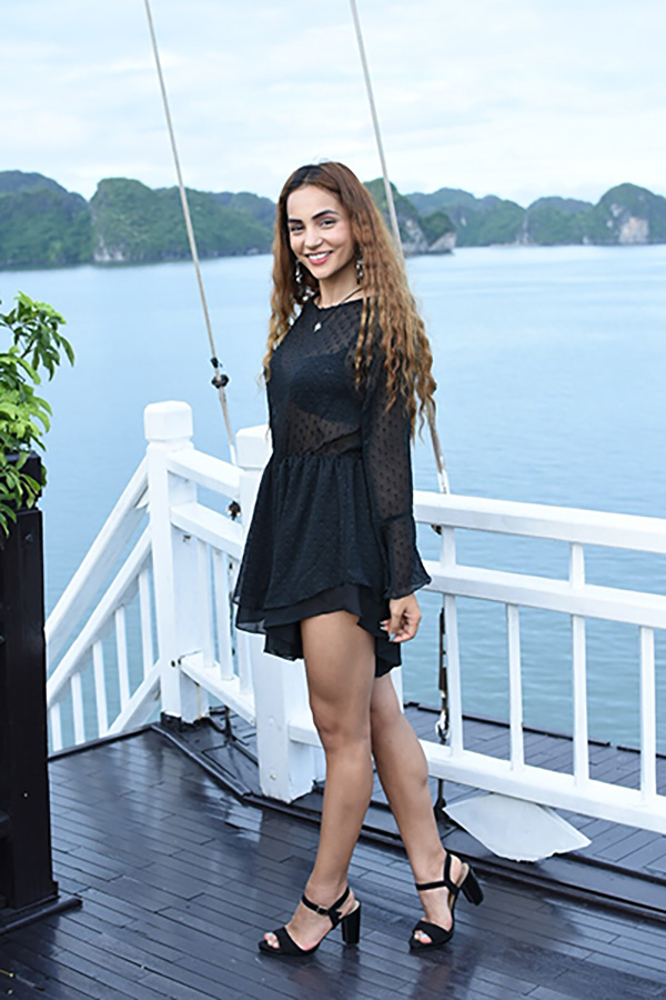 Aisha Chiffon Beach Romper - Image 5