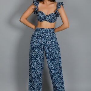 Indie Cotton Straight Pants With Pocket