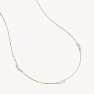 18k Gold Vermeil Crystal Dust Choker